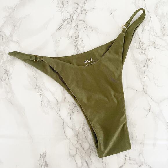ALT. SWIM Olive Bruni Bikini Bottom Cheeky Small - Picture 2 of 7